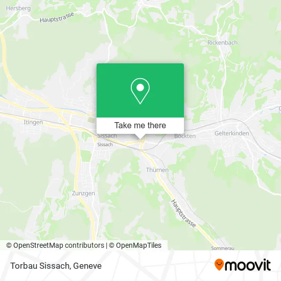 Torbau Sissach map