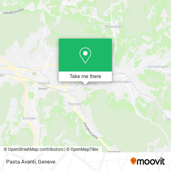 Pasta Avanti map