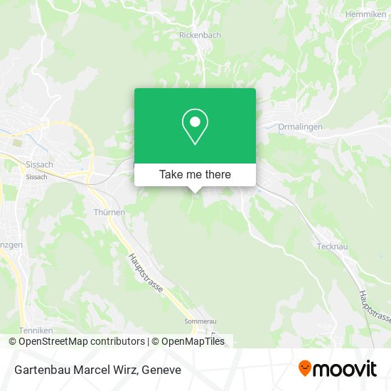 Gartenbau Marcel Wirz map