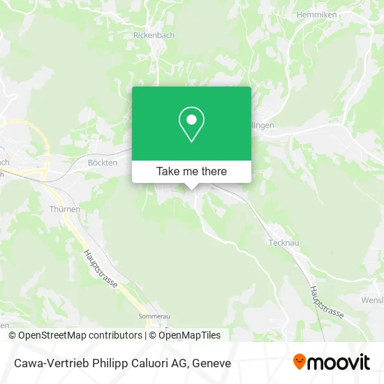 Cawa-Vertrieb Philipp Caluori AG map