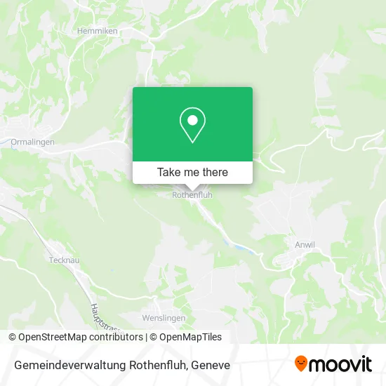 Gemeindeverwaltung Rothenfluh map