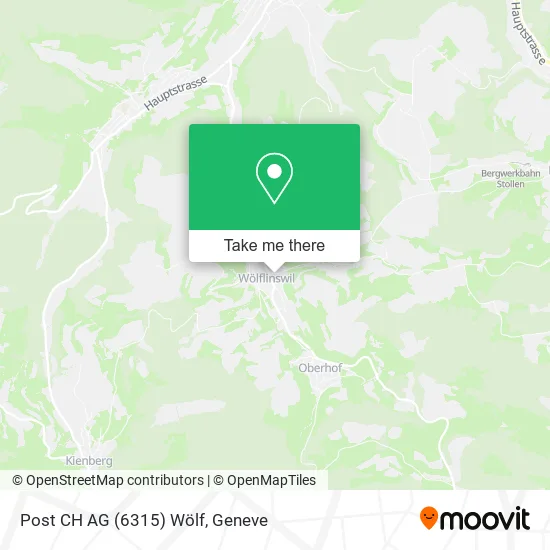 Post CH AG (6315) Wölf map