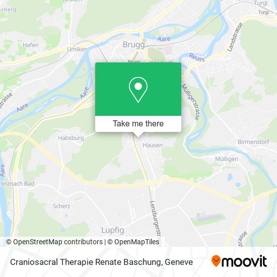 Craniosacral Therapie Renate Baschung map