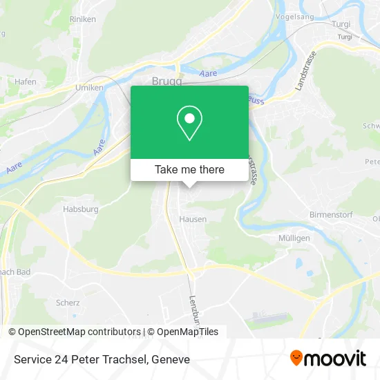Service 24 Peter Trachsel map