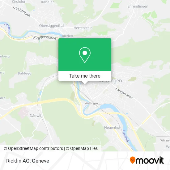 Ricklin AG map