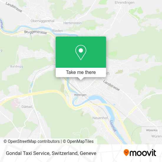 Gondal Taxi Service, Switzerland map