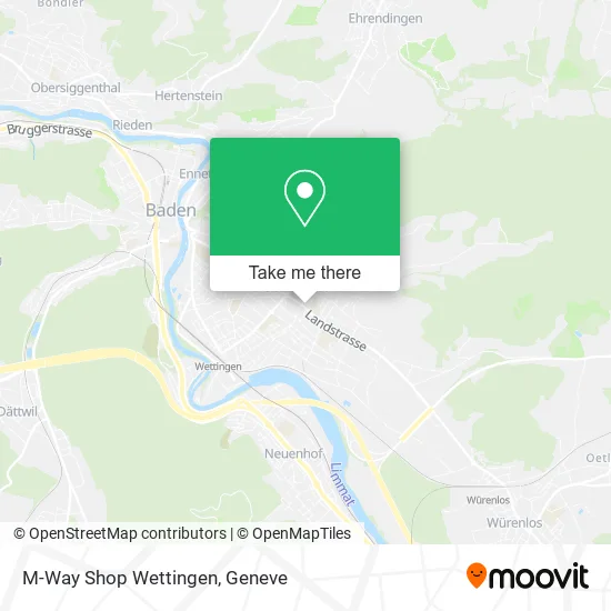 M-Way Shop Wettingen map