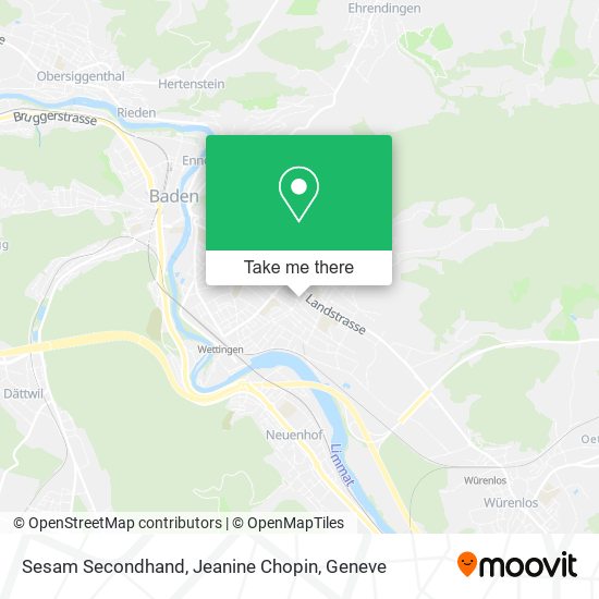 Sesam Secondhand, Jeanine Chopin map