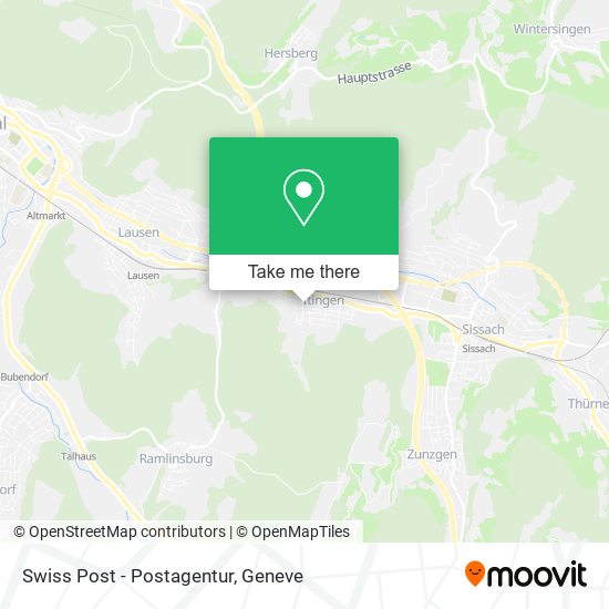 Swiss Post - Postagentur map