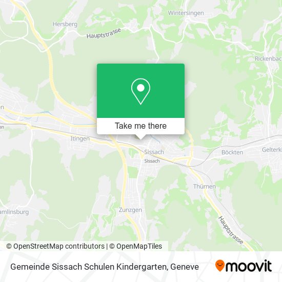 Gemeinde Sissach Schulen Kindergarten map