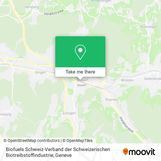 Biofuels Schweiz-Verband der Schweizerischen Biotreibstoffindustrie map