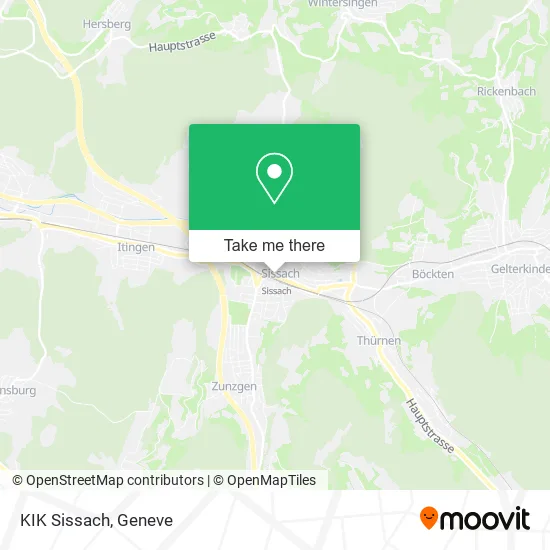 KIK Sissach map
