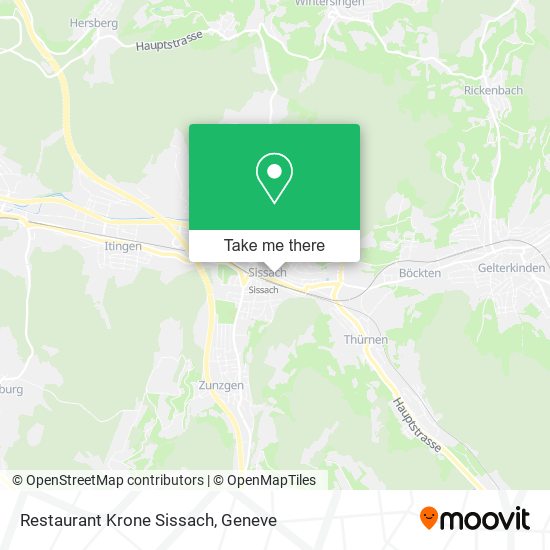 Restaurant Krone Sissach map