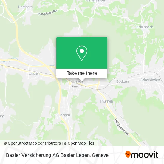 Basler Versicherung AG Basler Leben map