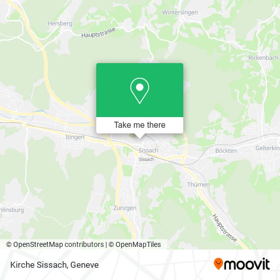 Kirche Sissach map