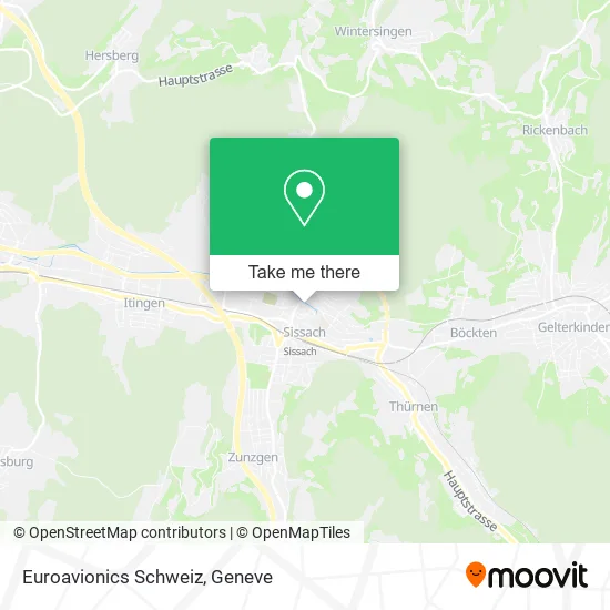 Euroavionics Schweiz map
