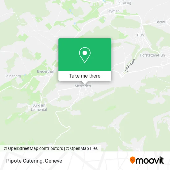 Pipote Catering map