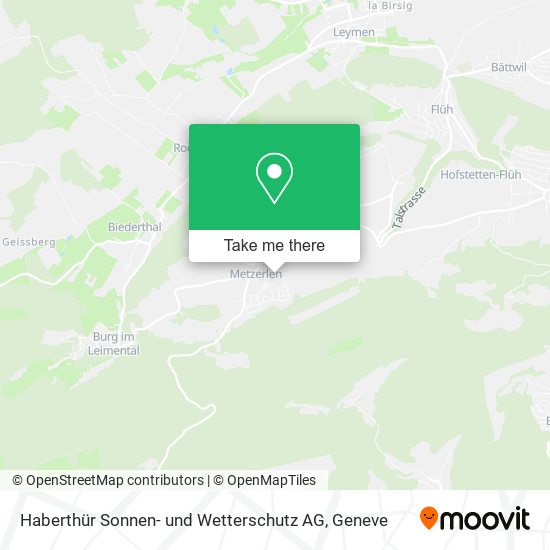 Haberthür Sonnen- und Wetterschutz AG map