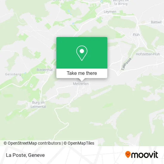La Poste map