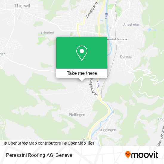 Peressini Roofing AG map