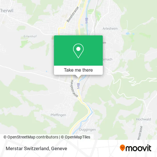 Merstar Switzerland map