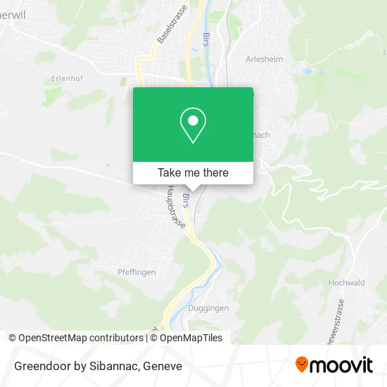 Greendoor by Sibannac map