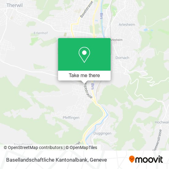 Basellandschaftliche Kantonalbank map