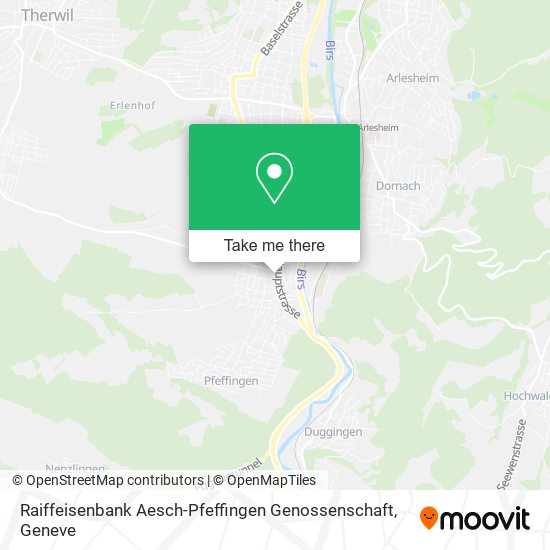 Raiffeisenbank Aesch-Pfeffingen Genossenschaft map