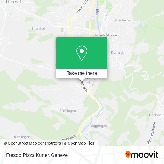 Fresco Pizza Kurier map