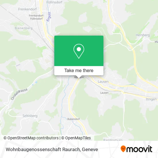 Wohnbaugenossenschaft Raurach map