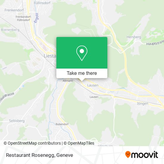 Restaurant Rosenegg map