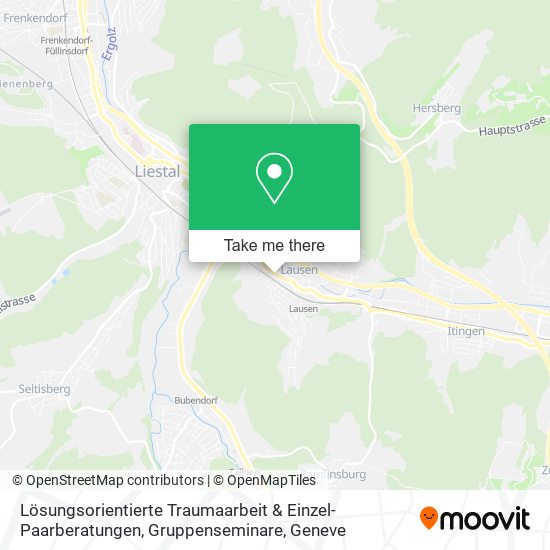 Lösungsorientierte Traumaarbeit & Einzel- Paarberatungen, Gruppenseminare map