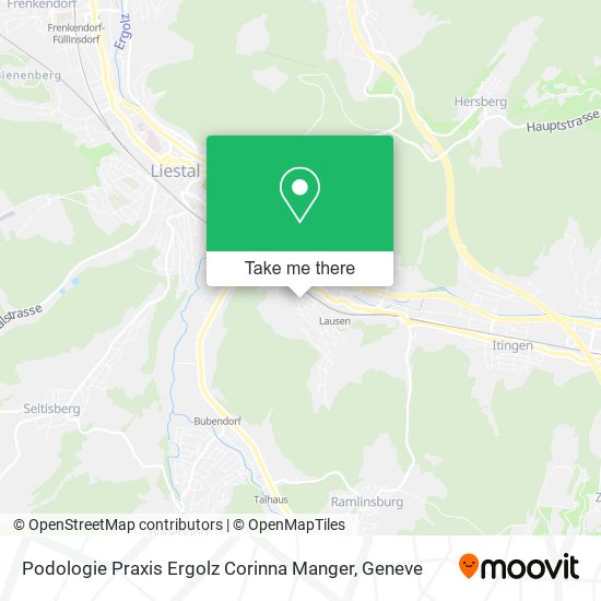 Podologie Praxis Ergolz Corinna Manger map