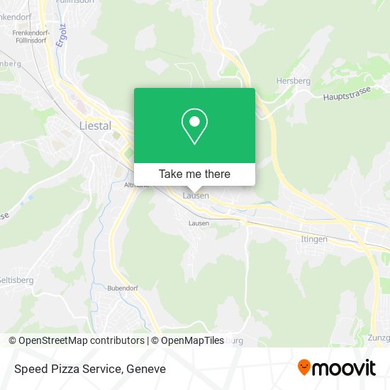 Speed Pizza Service map