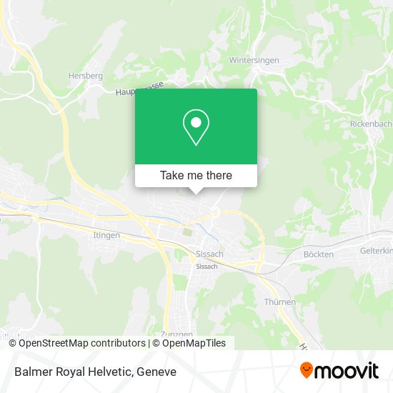 Balmer Royal Helvetic map