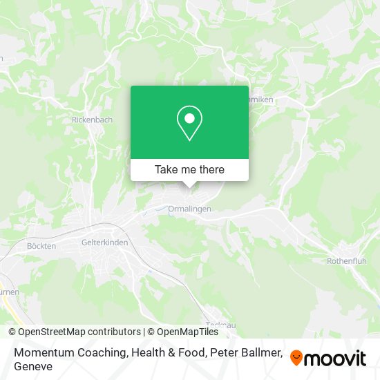 Momentum Coaching, Health & Food, Peter Ballmer map