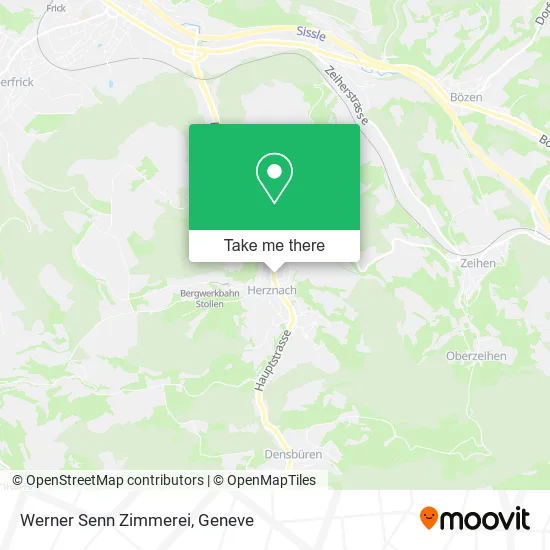 Werner Senn Zimmerei map
