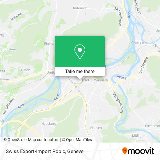 Swiss Export-Import Popic map