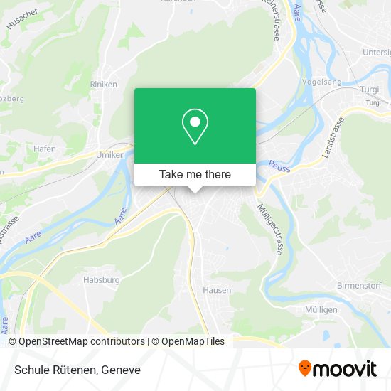 Schule Rütenen map