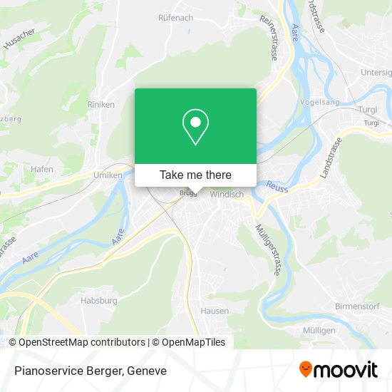 Pianoservice Berger map