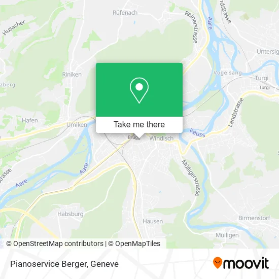 Pianoservice Berger map