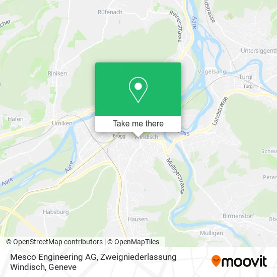 Mesco Engineering AG, Zweigniederlassung Windisch map