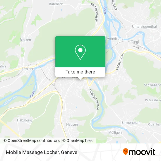 Mobile Massage Locher map