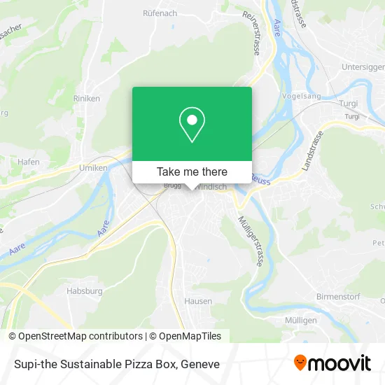 Supi-the Sustainable Pizza Box map