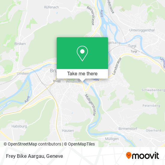 Frey Bike Aargau map