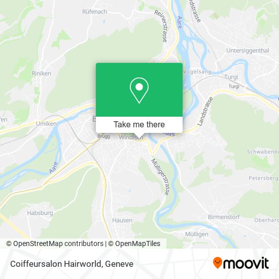 Coiffeursalon Hairworld map