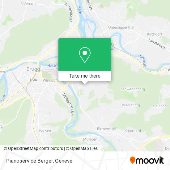 Pianoservice Berger map