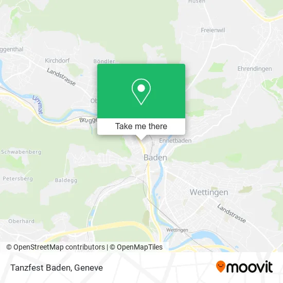 Tanzfest Baden plan