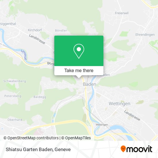 Shiatsu Garten Baden map