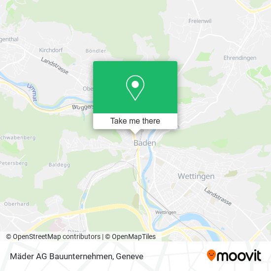 Mäder AG Bauunternehmen map